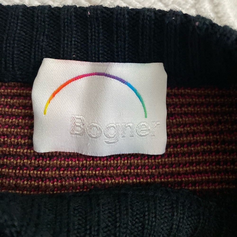 Bogner Vintage 80s Jacquard Knit Ski Sweater Desert Cactus Design Wool Sweater - Picture 11 of 14